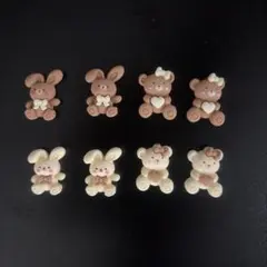 うさぎさんとくまさん デコレーションパーツ