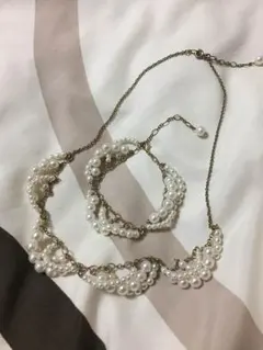 パールネックレス&ブレスレット
