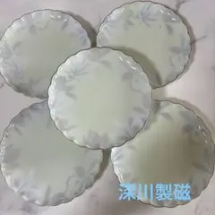 未使用】有田焼 賞美堂本店 其泉窯 青白磁牡丹彫 銘々皿5枚揃 - メルカリ