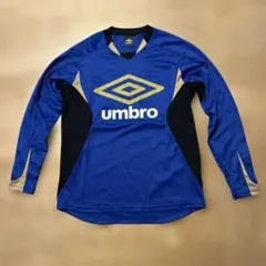 00s UMBRO ネイビー×クリーム　ラグラン　ゲームシャツ　デカロゴ 00s UMBRO ネイビー×クリーム ラグラン ゲームシャツ デカロゴ