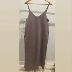 【11月処分】キャミワンピース ロング丈 サイドポケット