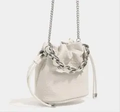 匿名配送　新品未使用　ミニショルダーバッグ レディース 2way オフホワイト