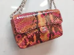 れ*た様 CHANEL　ミニマトラッセチェーンショルダー　シャネル　蛇　ショルダ