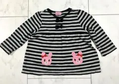 HOT BISCUITSホットビスケッツストライプTシャツ 80