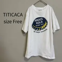 TITICACA チチカカ 半袖プリントTシャツ ホワイト コットン100%のサムネイル