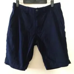 TOPVALU ネイビー ショートパンツ M ウエスト調整可能 綿100%のサムネイル
