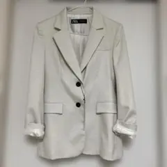 ZARA ベージュ テーラードジャケット EUR S 5/25日まで出品します 