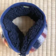 CA4LA 冬用 イヤーマフ　ネイビー系 チェック柄