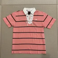 CANTERBURY カンタベリー レースアップ ラガーシャツ ストライプ Mのサムネイル