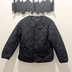 ユニクロ　ウォームパデッドウォッシャブルジャケット　140センチ　ブラック