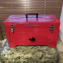 オリジナル フリーハンドデザイン ピンストライプ入り 工具箱 toolbox 