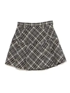andmary coco check pleats skirt beige m - メルカリ