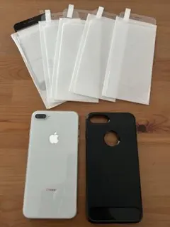 ◼️ セット iPhone 8 Plus ケース + ガラスフィルム SIMフリー