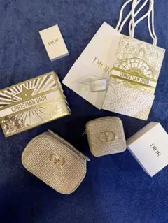Diorノベルティ ポーチ&アクセサリーケース&トランプ(ショッパー&リボン付)
