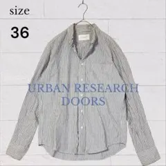 URBAN RESEARCH DOORS ストライプシャツ 長袖 36のサムネイル