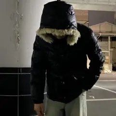 grunge calvin klein jeans fur down BQ65