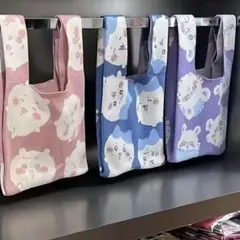 新品 ちいかわ モモンガ ニット製バッグ トートバッグ エコバッグ