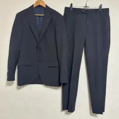 LANATEC 背抜きジャケット＆イージーパンツ 上下セット スーツ L 濃紺
