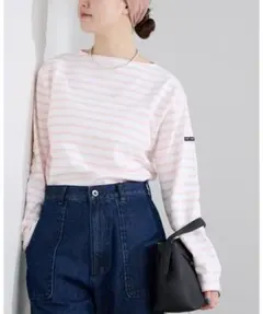 SAINT JAMES OUESSANT/ウェッソン ボーダー　ピンク