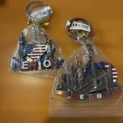 NEW YORK キーホルダー 2個セット