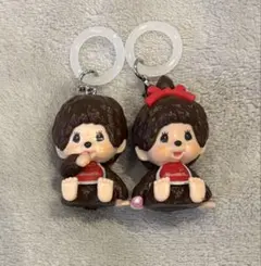 モンチッチ　めじるしアクセサリー　アンブレラマーカー　キーホルダー　2点セット