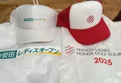 明治安田レディース、スタンレーレディース ボランティア ゴルフキャップ パーカー