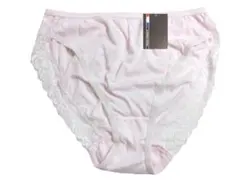 新品 送料無料 レースショーツ レディース Mサイズ 綿混 ピンク