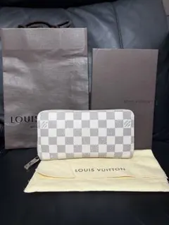 美品 ルイヴィトン ダミエアズール ジッピーウォレット 長財布