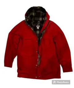 【80s 米国製】Woolrich 60/40クロス マウンテンパーカー 赤 M
