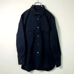 FRED PERRY フレッドペリー ミリタリーシャツジャケット ネイビー