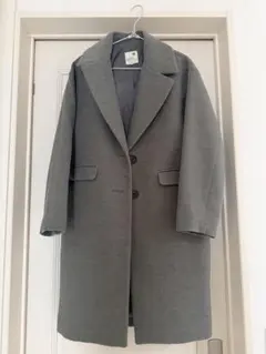 earth♡オシャレ♡グレー♡ロングコートM