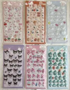 ボンボンドロップシール　サンリオ　6枚セット