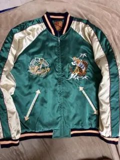 美品 JAKE Japan 虎 龍 地図 日本限定 スカジャン vintageのサムネイル
