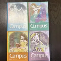 プリンセス　キャンパスノート　４冊セット