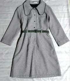 REDYAZEL レディアゼル パイピングカラーチェックミニワンピース M