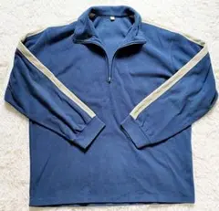 ユニクロ フリース 青 ブルー L 男 女