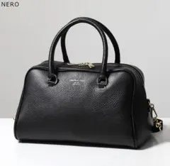 美品✴︎クリスチャンヴィラ ミニボストン 保存袋付き シボレザー