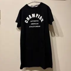 Champion ブラック Tシャツワンピース 半袖のサムネイル