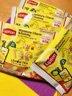 Lipton リプトングミ　レモンティー味4袋(ミニチュアチャーム無し)