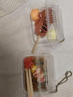 オム焼きそば・イカ焼きミニチュアセット