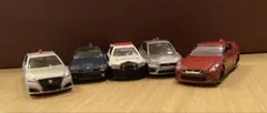 ミニカー 5台セット 赤色サイレン付き