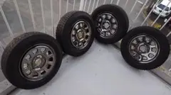 美品 デイトナホイール 14インチ ４本 エブリィ キャリー 他 モーターファーム ファーム デイトナ 14インチ 4H100 5J +42 4本