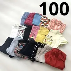 女の子 子供服 100 半ズボン 半袖 ワンピース 夏　まとめ売り