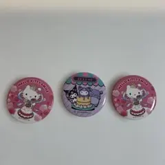 ハローキティ　クロミ　缶バッジ