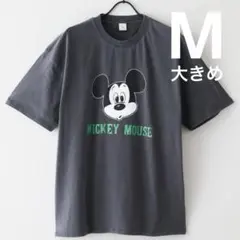【Disney】ヴィンテージ加工Tシャツ/オーバーシルエット/ミッキー/プリント