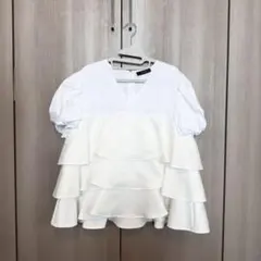上品♡清楚YOKOCHANヨーコチャン バルーンスリーブポイントカラー