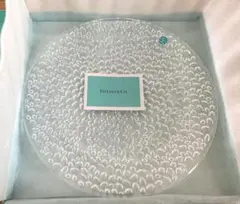 Tiffany & Co. コブルストーン　ガラスプレート　ティファニー　皿