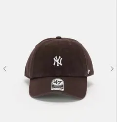 新品タグ付ニューヨークヤンキース ベースボールキャップ 47ブランド茶色ブラウン