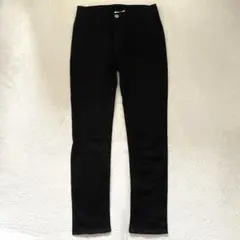 ローリーズファーム スキニーパンツ ストレッチ コットン シンプル ブラック M