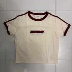 【MOUSSY】Tシャツ 半袖 ロゴ刺繍のサムネイル